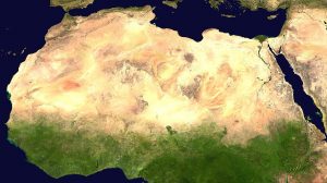 The Sahara Desert as seen from space