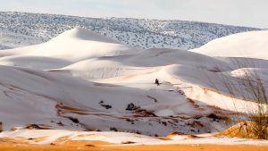 snow fall in the Sahara
